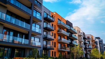 Obraz premium Urban Real Estate with Clean Lines and High Resolution