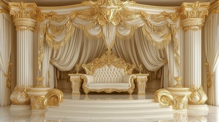 Transform your space with luxurious gold and white interior design inspirations for opulent living