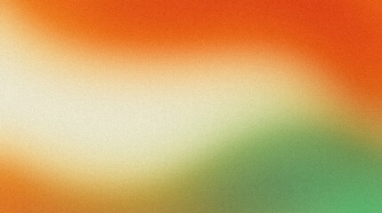 Smooth gradient texture backdrop. Abstract retro red orange green color grainy gradient texture, vibrant, warm, glowing, noisy texture colors website cover, header, poster, banner