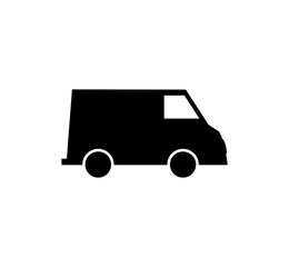 Black icon truck transportation