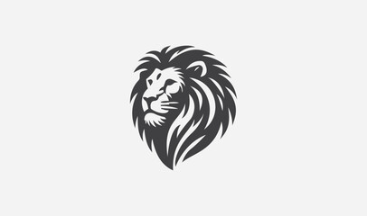 Fototapeta premium Majestic Lion Face Silhouette Stunning Vector Art for Your Projects