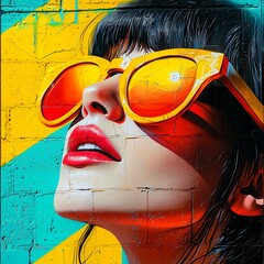 Vibrant summer vibes captured in urban art