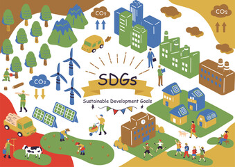 Fototapeta premium SDGs 持続可能な社会