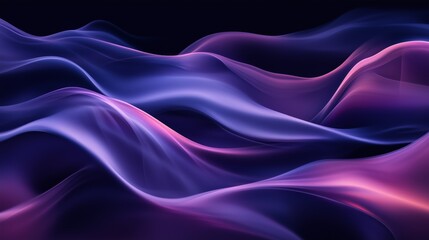 Obraz premium Colored smoke tendrils, dark void, soft curves, high vibrance, smooth flow, dreamlike. AI generated