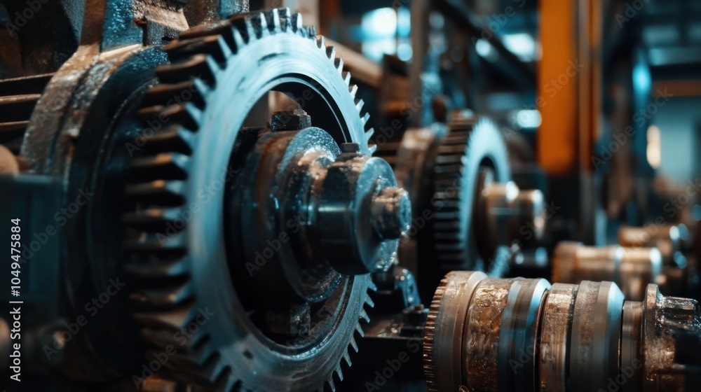 Poster predictive maintenance: factory sensors detecting wear