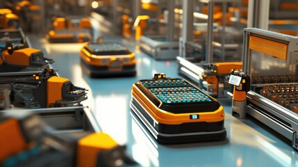 Smart supply chains: Automated logistics center with robots and smart inventory management
