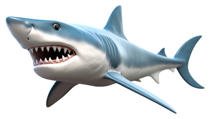 Obraz premium PNG Shark fish animal white background.