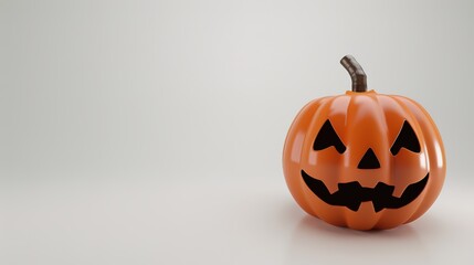 Pumpkin Lantern on White Background for Halloween - a spooky and festive visual. The pumpkin lantern on a white background for Halloween creates an enchanting and thrilling holiday scene.