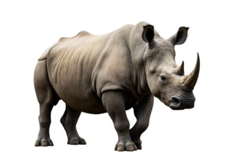 rhino isolated on white