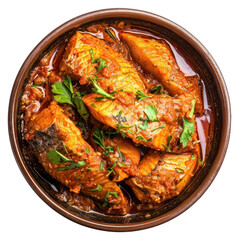 Fototapeta premium PNG Fish curry food seafood salmon.
