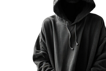 Peaceful scene of person in stylish monochromatic outfit