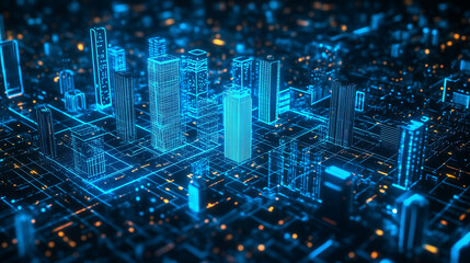 未来都市のデジタル地図