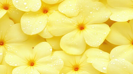 Fototapeta premium Discover the beauty of vibrant yellow flowers with dew drops glimmering in soft light