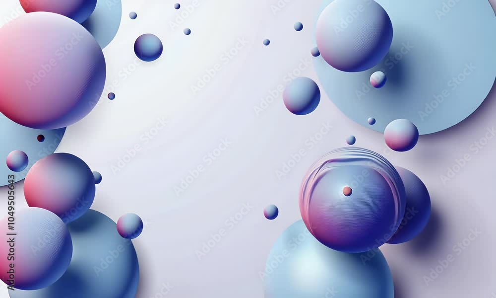 Poster 3d abstract background with geometric shapes and pastel colors, creating an atmosphere of modernity 