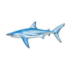 Naklejka premium A shark isolate on white background, showcasing its powerful form and sleek design. PNG