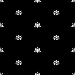 red, gold, black, white, lotus, fabric ethnic seamless pattern. design for background, wallpaper, carpet, clothing, batik, textile, embroidery, sarong, interior decoration, floor, curtain, printing