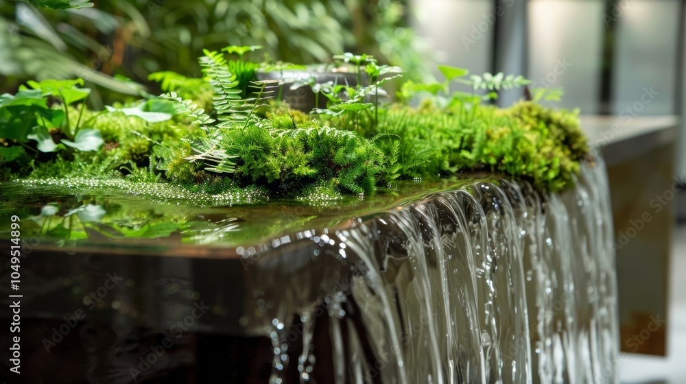 Poster a chic and modern coffee table with a twist a vivarium filled with tiny ferns mosses and a small wat