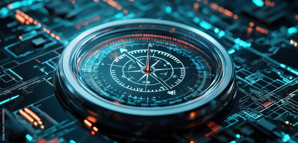 Aufkleber smart home navigation is streamlined with a voice-controlled digital compass.