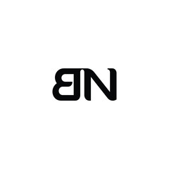 BN monogram logo design letter text name symbol monochrome logotype alphabet character simple logo