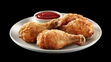 Crispy Fried Chicken with Dipping Sauce