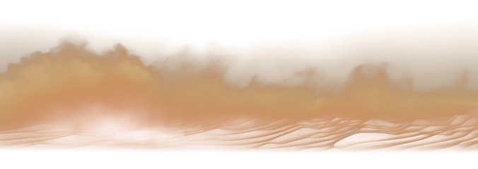 PNG Desert sand explosion effect backdrop