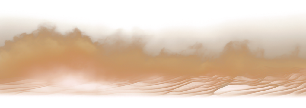 PNG Desert sand explosion effect backdrop