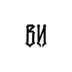 BN monogram logo design letter text name symbol monochrome logotype alphabet character simple logo