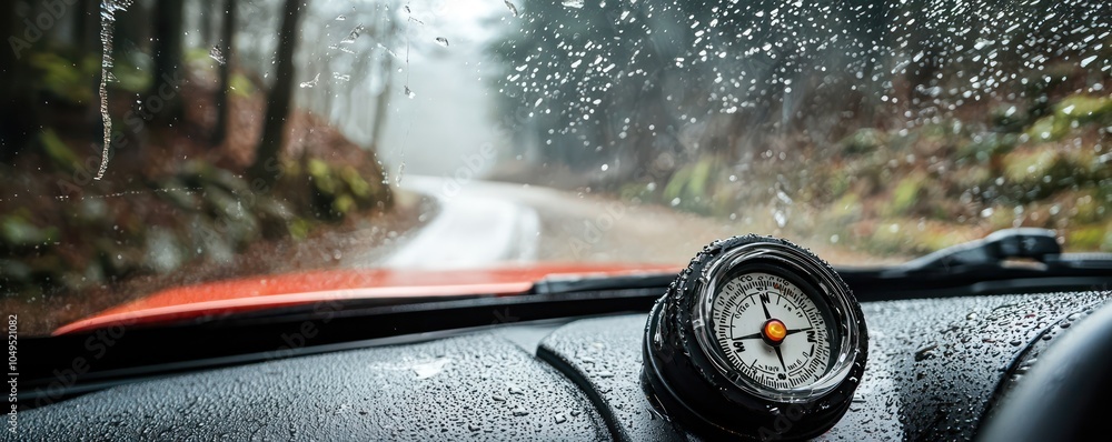 Poster navigation in high-speed rally events facilitated by a digital compass on the dashboard.