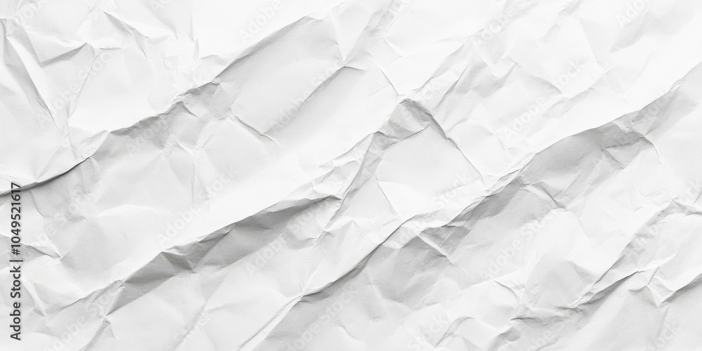 Poster this is a highresolution image showcasing a crumpled white paper texture that is ideal for backgroun