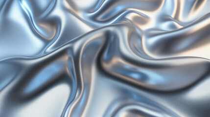 Fototapeta premium Sleek Chrome Textures with Fluid Reflection for a Futuristic Glossy Wallpaper Effect