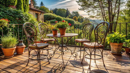 Fototapeta premium furniture in garden