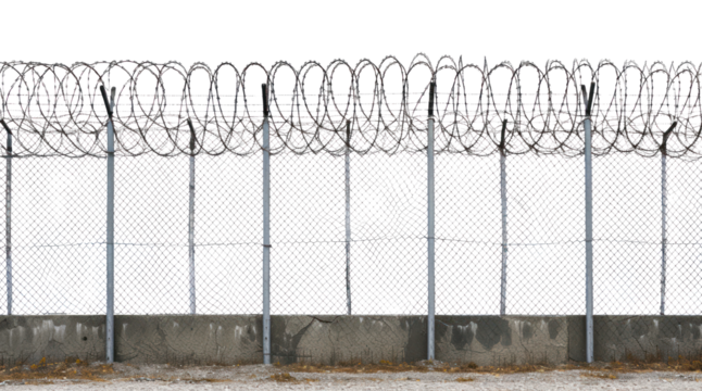 PNG Wire fence gate line.