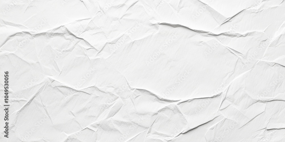 Poster this is a highquality crumpled texture of white paper that is perfect for various design projects an