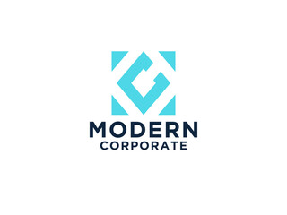 Abstract Initial Letter C Logo. Blue Gradient Circular Waves Style. Usable for Business and Technology Logos.