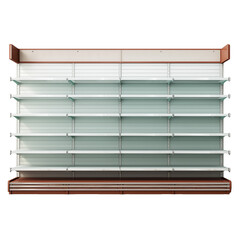 empty supermarket shelve PNG