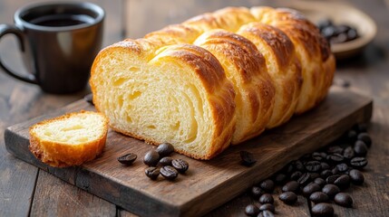 Babovka Slice Served with Coffee