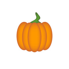 Obraz premium Pumpkin icon on white background. Vector illustration.