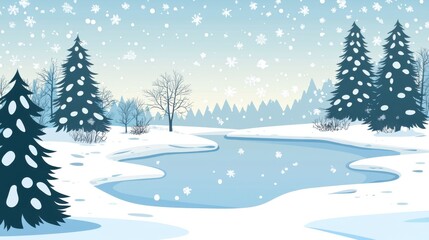 Fototapeta premium Tranquility of the Winter Forest