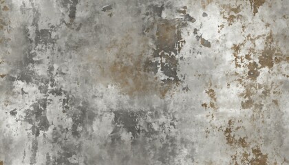 Obraz premium Distressed silver metallic paper with uneven patina and faded highlights