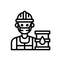 Oil icon symbol vector image Illustration
