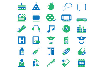 Medical icon set collection 