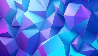 Obraz premium Abstract polygonal background of many triangles in blue and purple colors. Background design geometric background in origami style and abstract mosaic with gradient fill Color