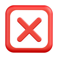 Obraz premium red cross icon