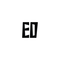 ED monogram logo design letter text name symbol monochrome logotype alphabet character simple logo