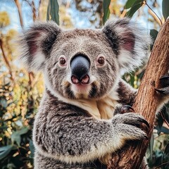 Obraz premium Amazing and closeup image of koala.