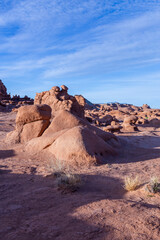 Stunning Goblin Valley Rock Formations in Utah Desert Landscape