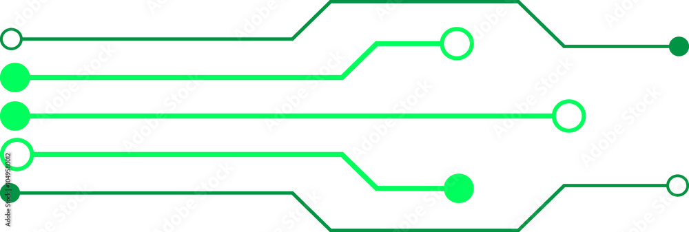 Aufkleber abstract circuitry: a visually engaging abstract representation of digital circuitry, featuring inte