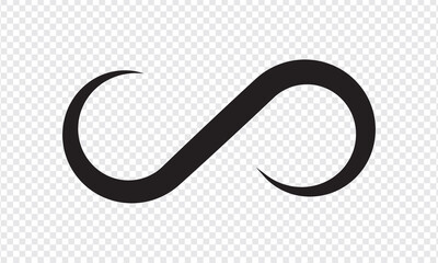 Infinity symbol icon. vector illustration.