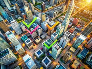 Obraz premium Check Marks and Ticks for Efficient Task Management and Productivity Enhancement