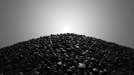 Fototapeta premium Monochrome Gradient Grain Texture Background in Grey, Black, and White with Smooth Grainy Design and Ample Copy Space